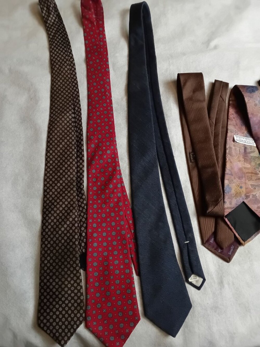 6 Geometric Ties Jacques Pierre Botany 500 Sanger Vintage Mens Necktie Lot - Picture 7 of 8